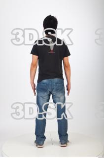 Whole body reference black tshirt blue jeans of Orville 0005